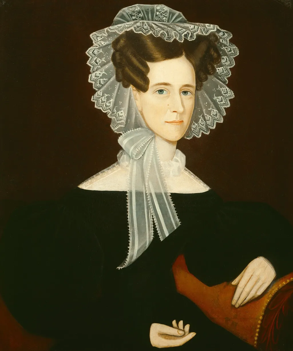 Mrs. Day, by Ammi Phillips, oil, 1835