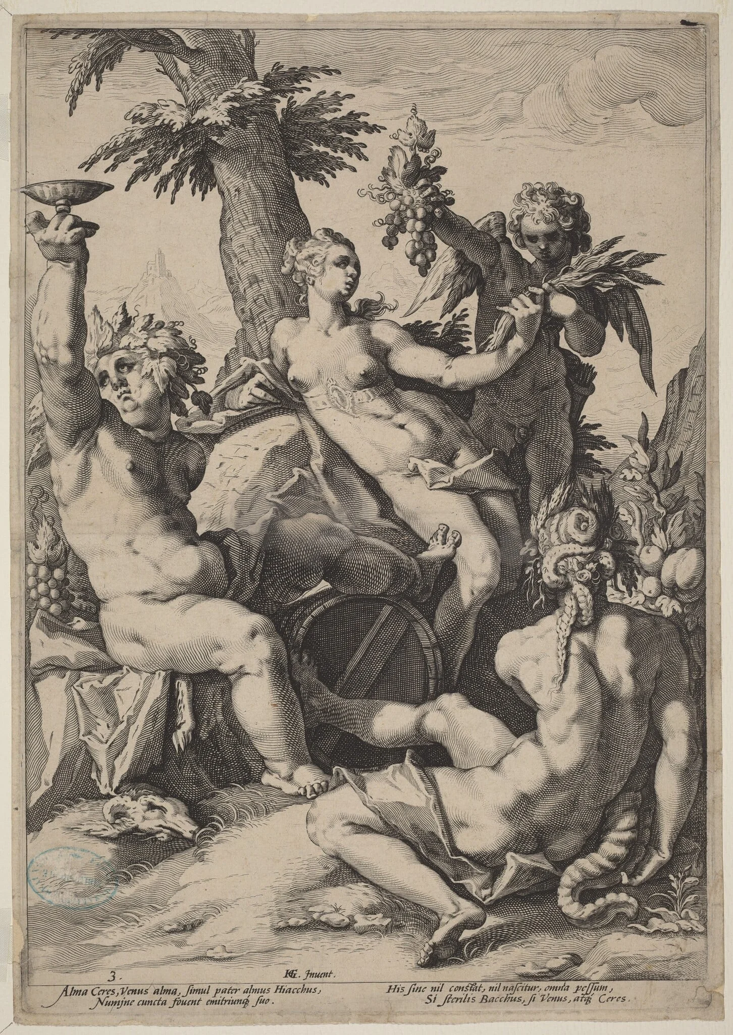 Without Ceres and Bacchus, Venus Would Freeze, detail