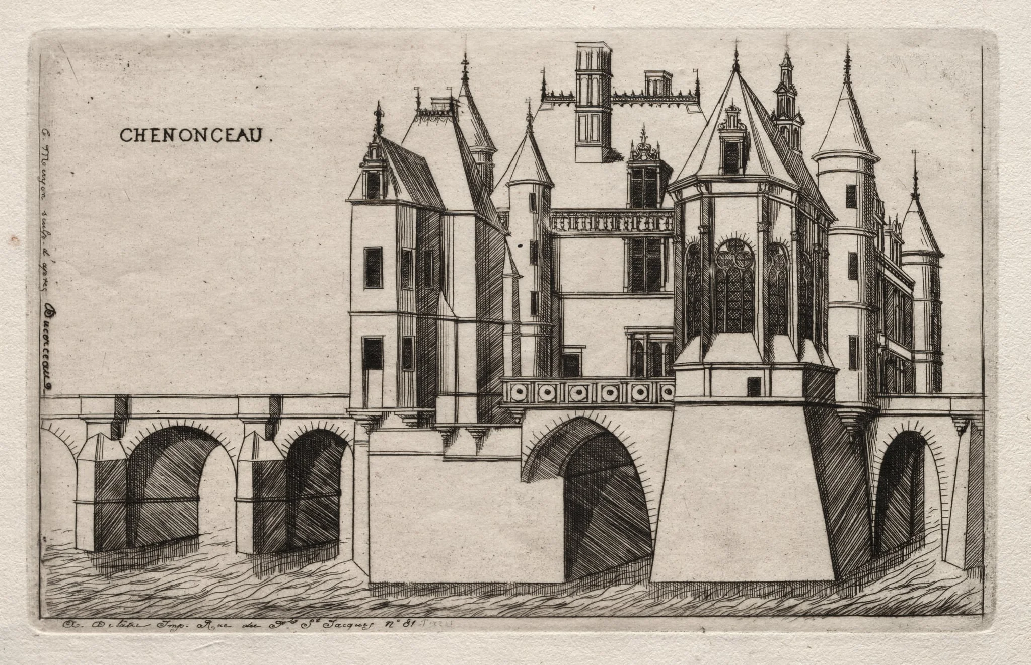 The Chateau of Chenonceau, detail