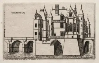 The Chateau of Chenonceau, by Charles Meryon, 1856