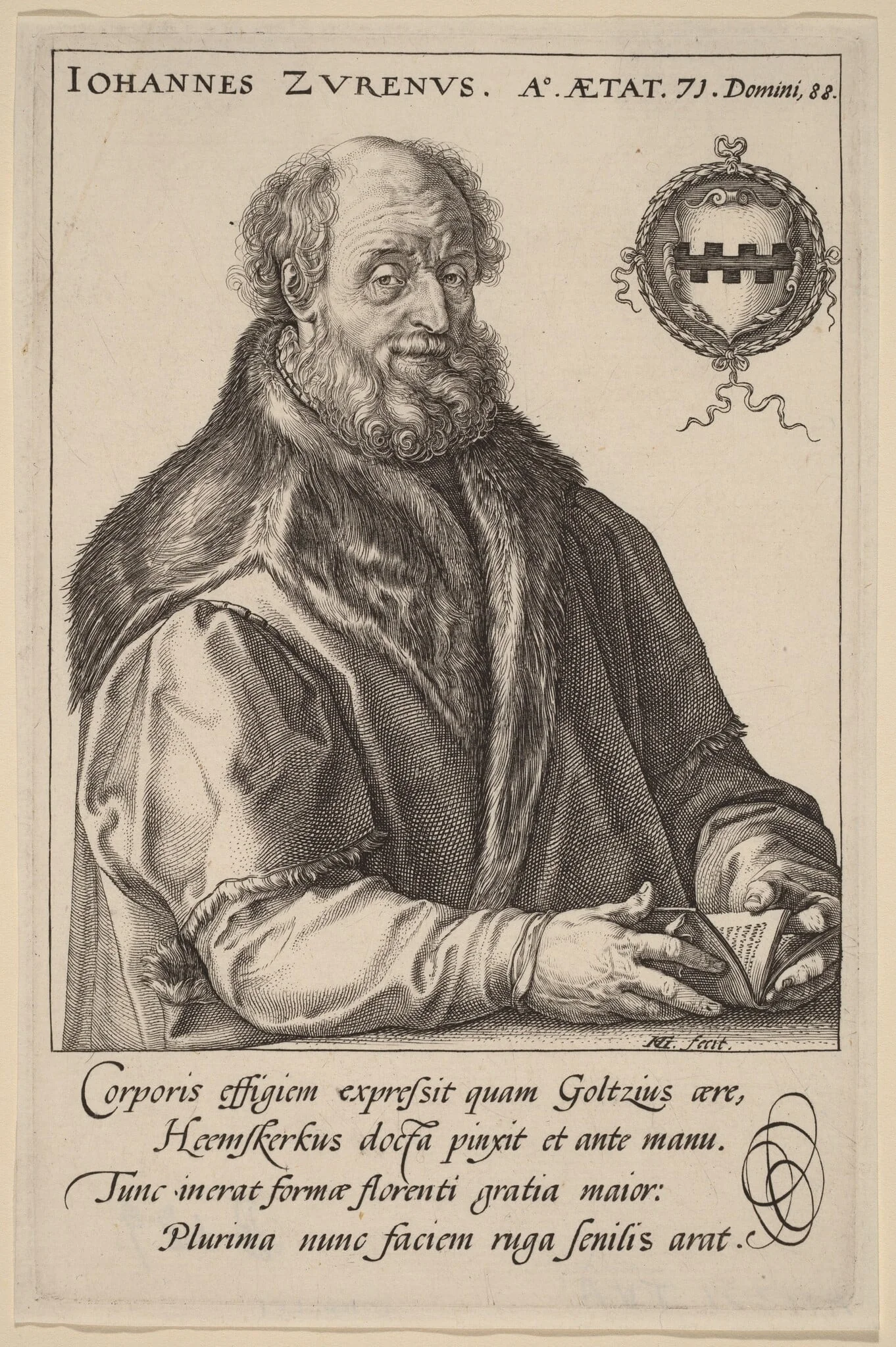Johannes Zurenus (Jan van Zuren), detail