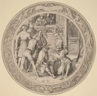 Christ Crowned with Thorns, by Lucas van Leyden, ink, 1509