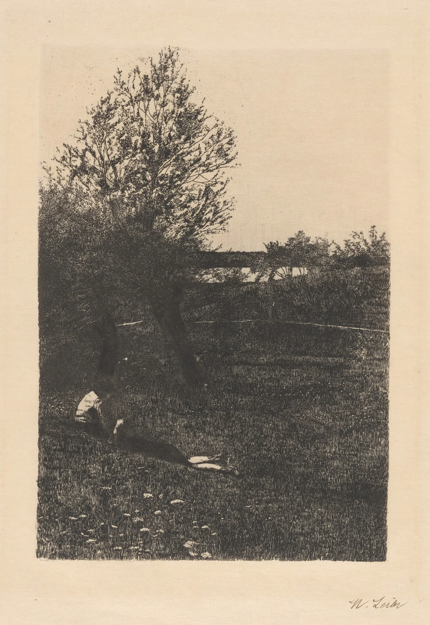 Landscape with Resting Children ("La Dolce far niente"), detail