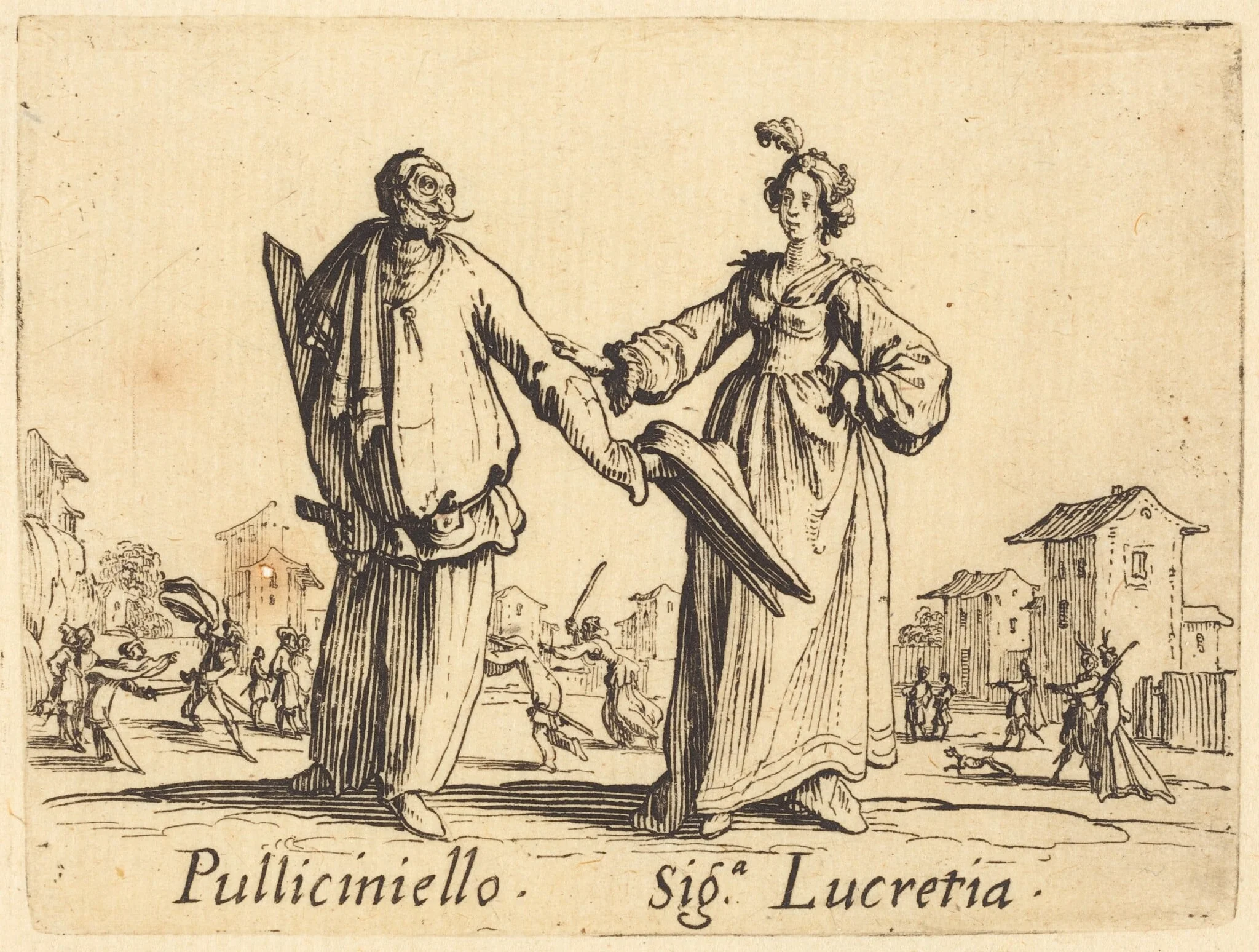 Pulliciniello and Siga. Lucretia, detail