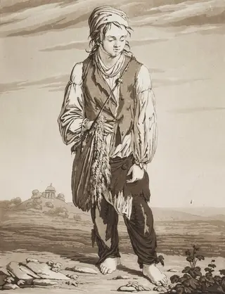 The Young Beggars, by Karl Ludwig Bernhard Buchhorn, 1800