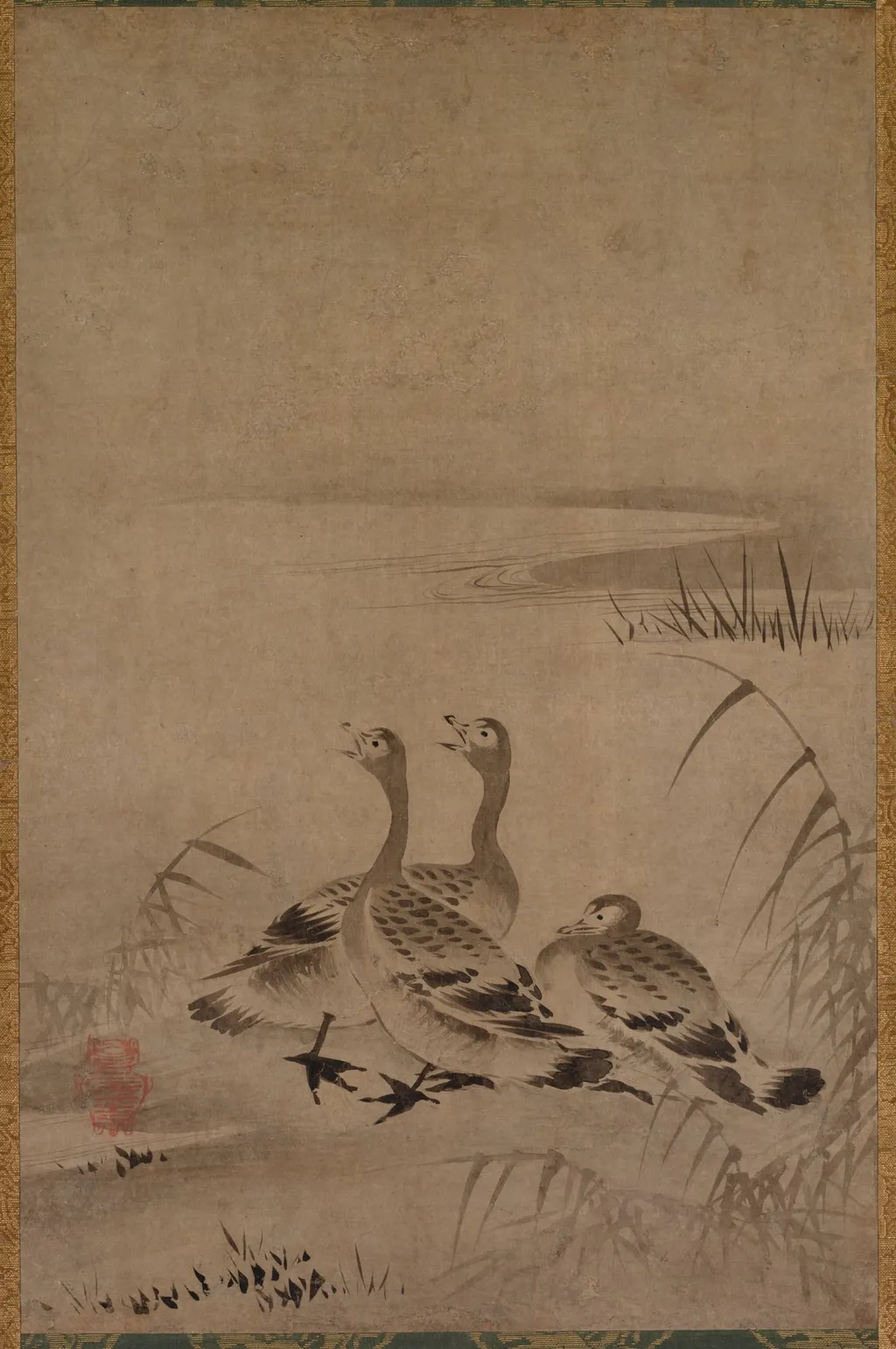 Wild Geese, by Chōkichi, unspecified, 1504