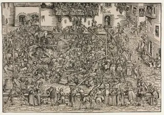 A Tournament, by Lucas Cranach the Elder, 1506