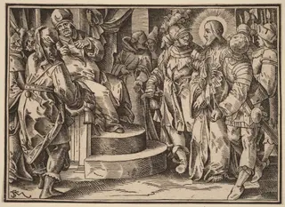 Christ Tells His Disciples of the Last Judgment, by Christoph Murer, ink, 1630