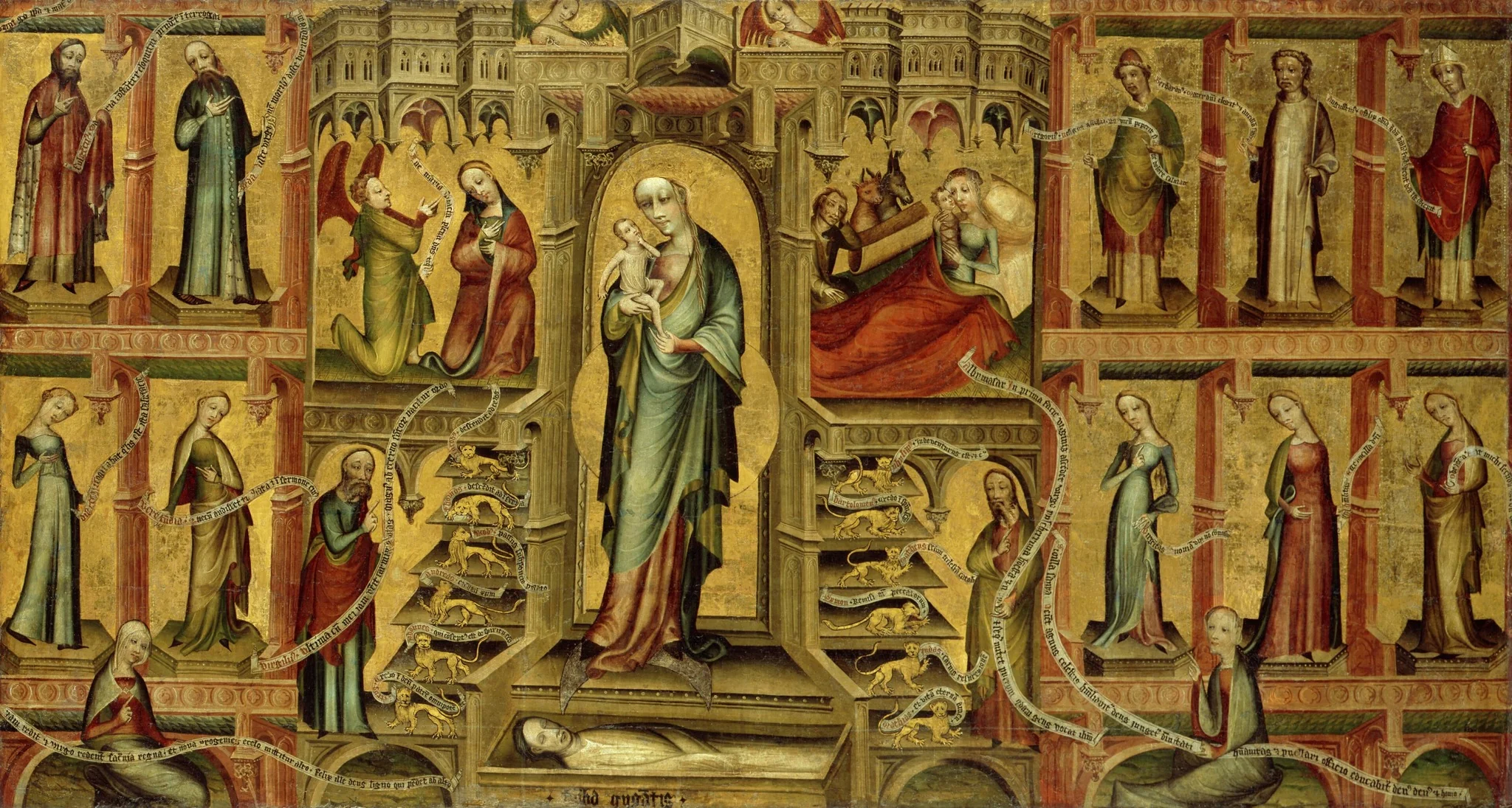 Mary as Throne of Salomon, detail