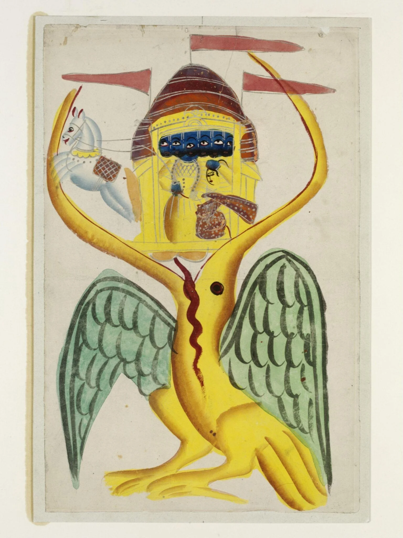 Ravana, Sita and Jatayu, detail