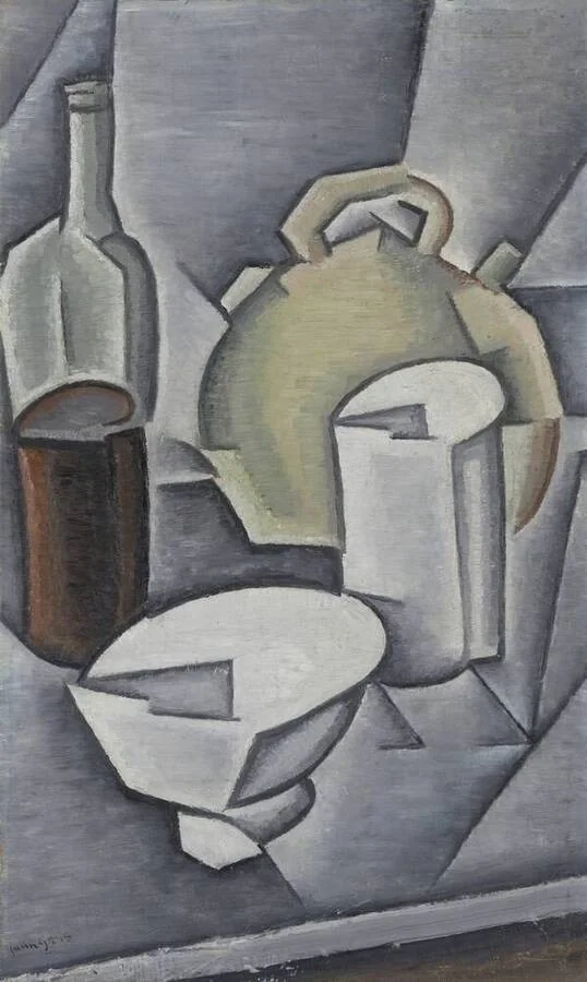 Bottle and Pitcher, detail