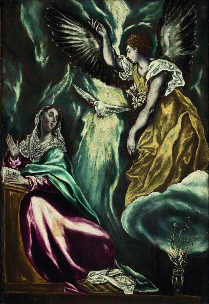 The Annunciation, by El Greco, oil, 1600