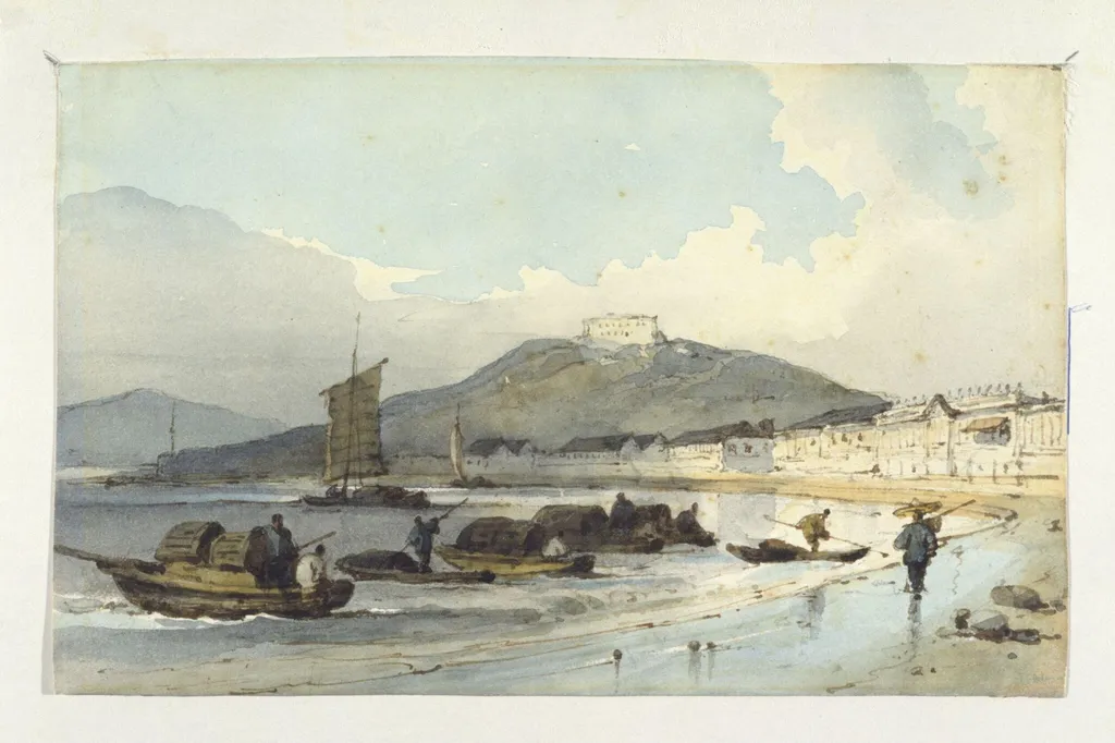 View of Macao, by George Chinnery, watercolor, 1825