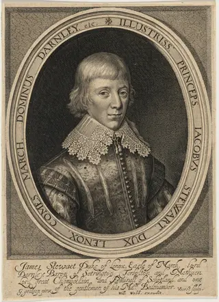 James Stuart, Duke of Richmond and Lennox, by Robert van Voerst, ink, 1616