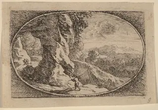 The Pierced Rock, by Herman van Swanevelt, ink, 1628