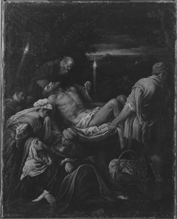 Grablegung Christi (Werkstattkopie), detail