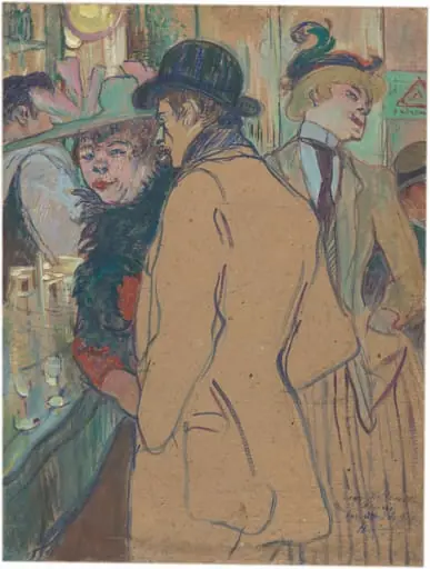 Alfred la Guigne, by Henri de Toulouse-Lautrec, oil, 1894