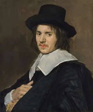Portrait of a Man, by Frans Hals, oil, 1649