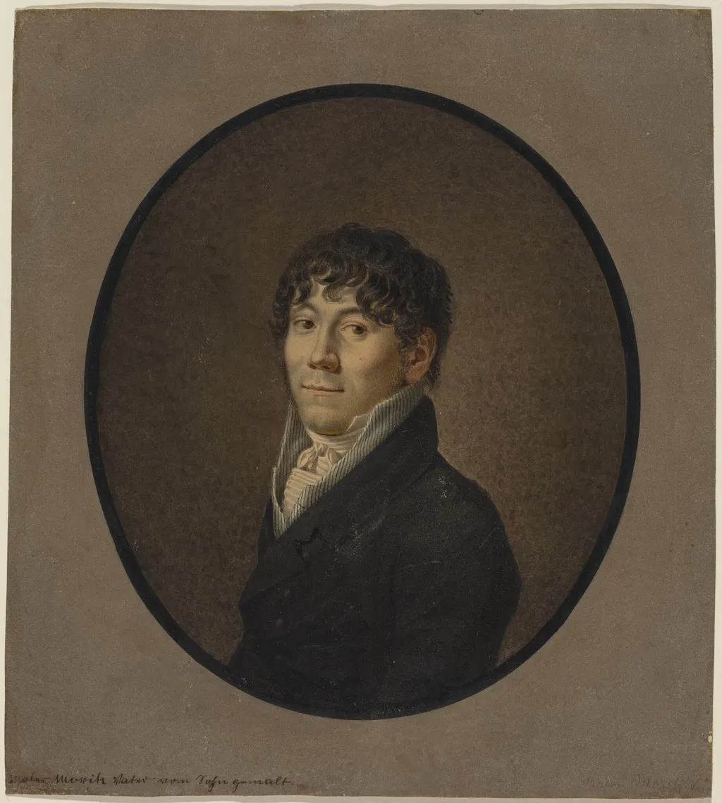 Portrait of the Artist's Father, by Friedrich Wilhelm Moritz, watercolor, 1819