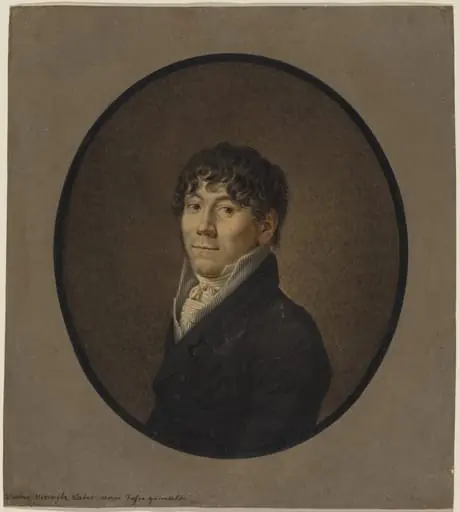 Portrait of the Artist's Father, by Friedrich Wilhelm Moritz, watercolor, 1819