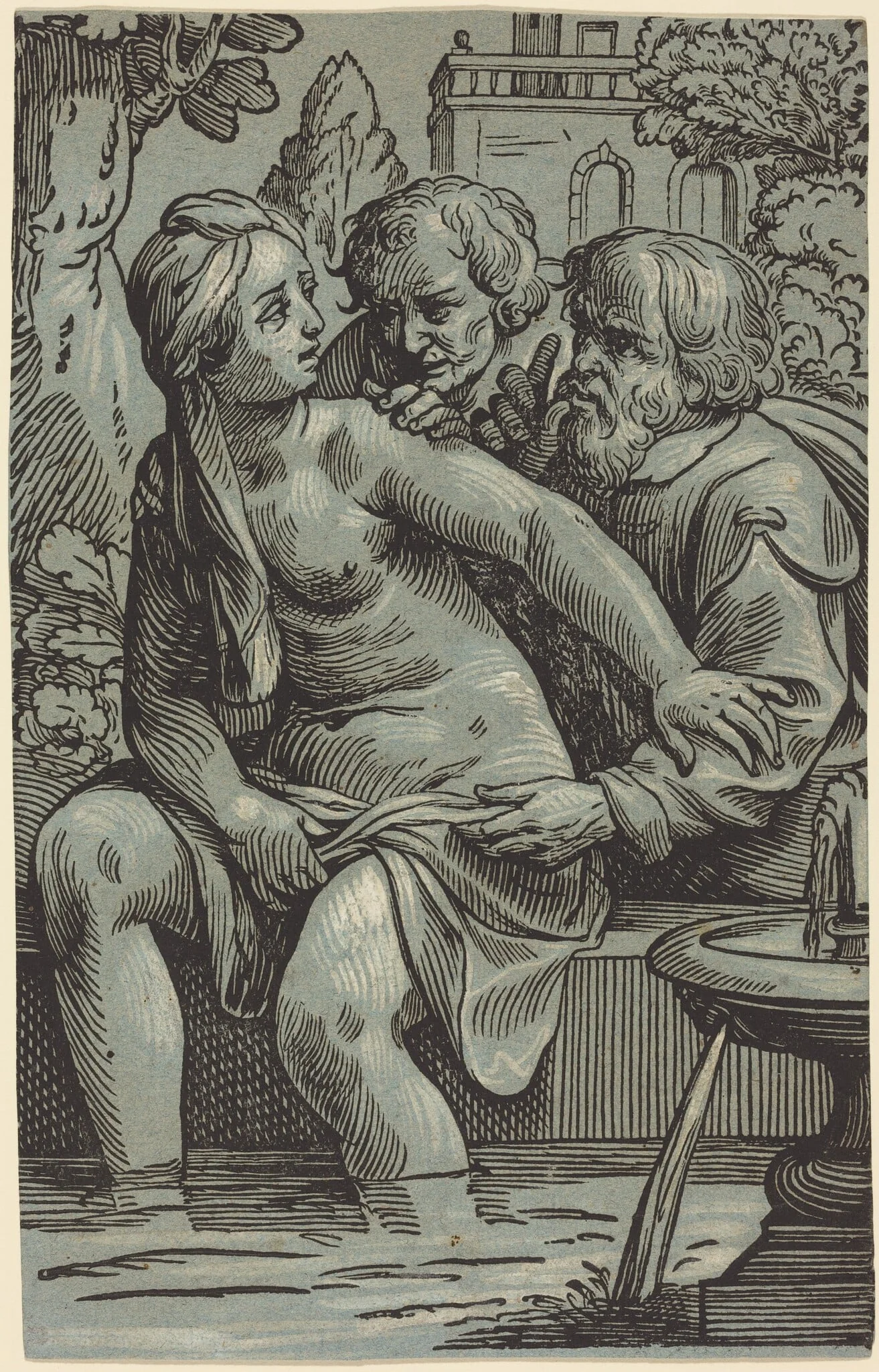 Susanna and the Elders, detail