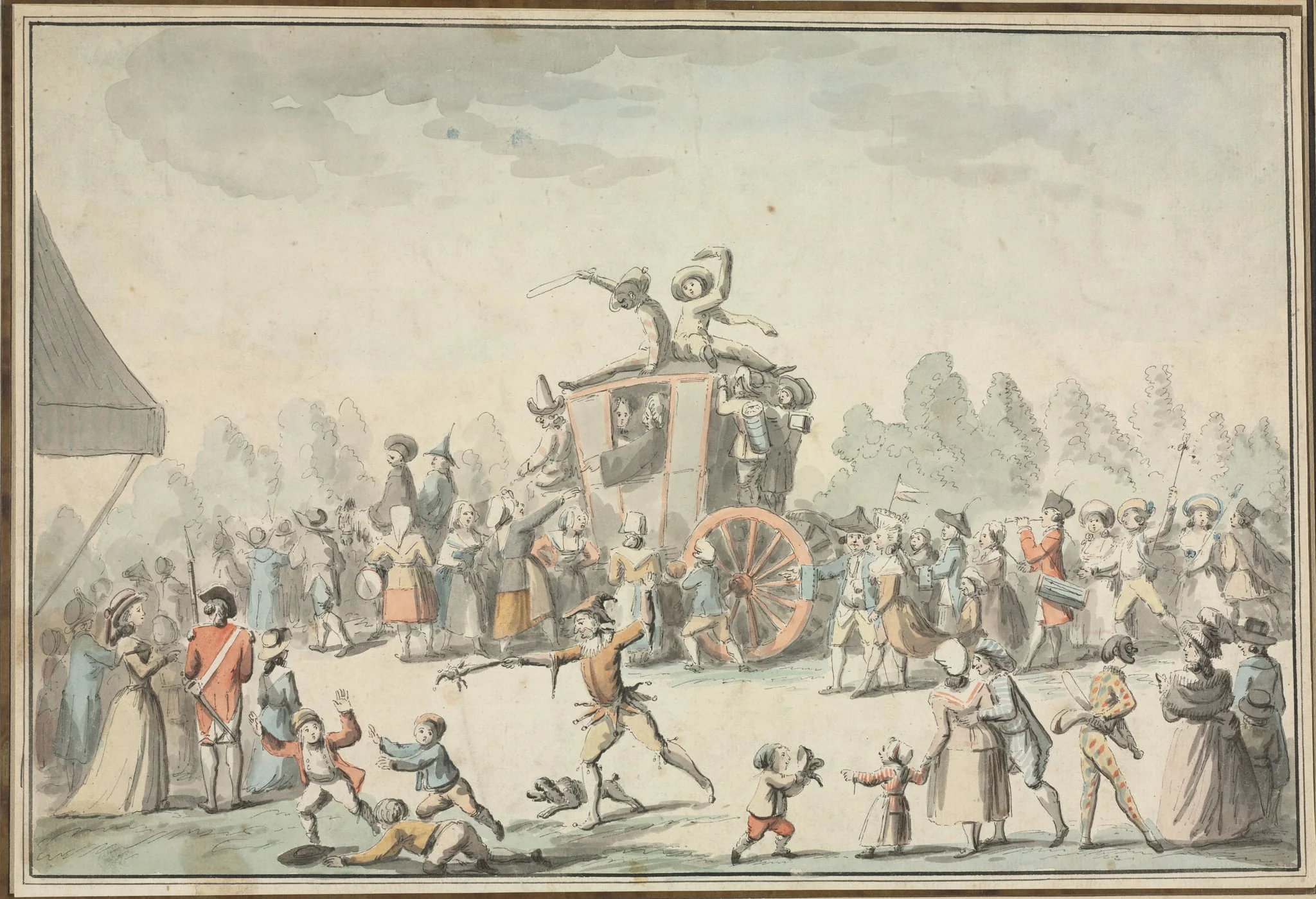 Scène de Carnaval, detail