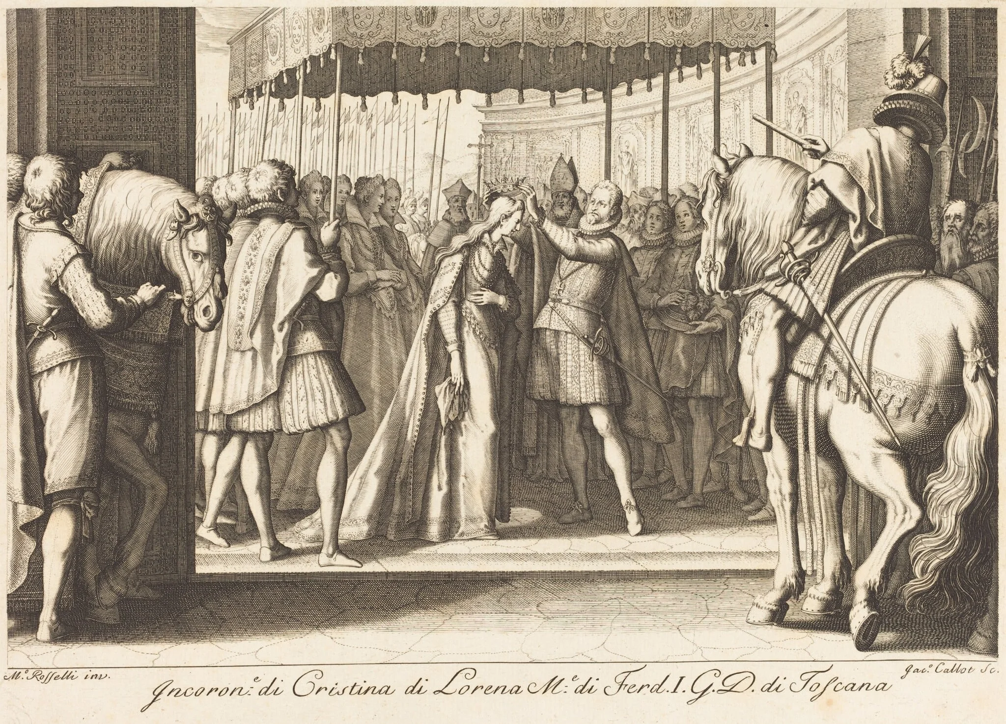 Crowning of the Grand Duchess, detail