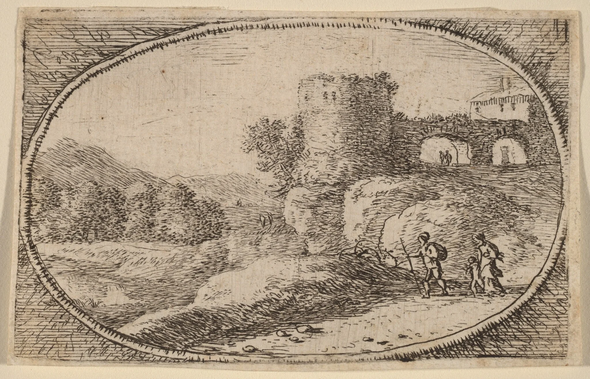 The Large Round Tower, detail