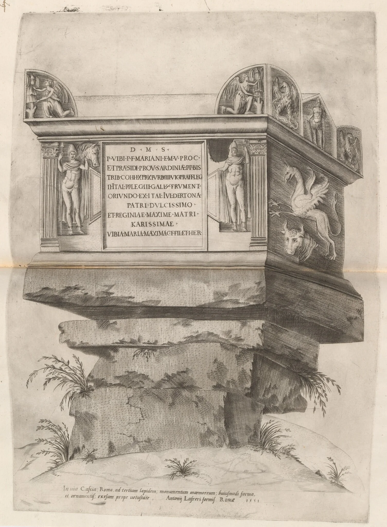 Tomb of Nero, detail
