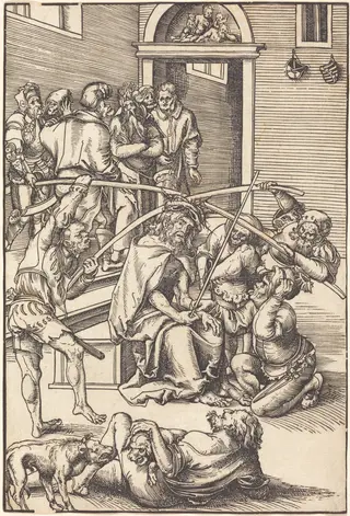 Christ Crowned with Thorns, by Lucas Cranach the Elder, ink, 1512