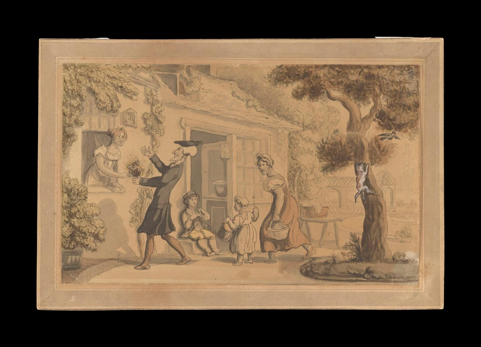 Dr Syntax Presenting a Floral Offering, detail