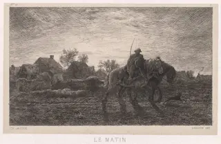 Morning, by Charles-Émile Jacque, 1864