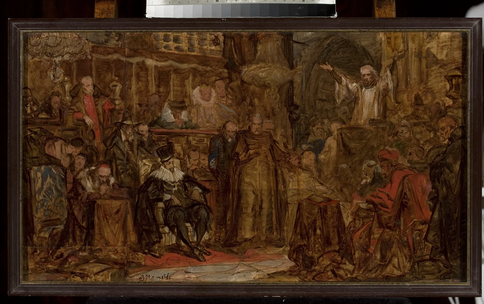 Sketch for “Skarga's Sermon”, detail