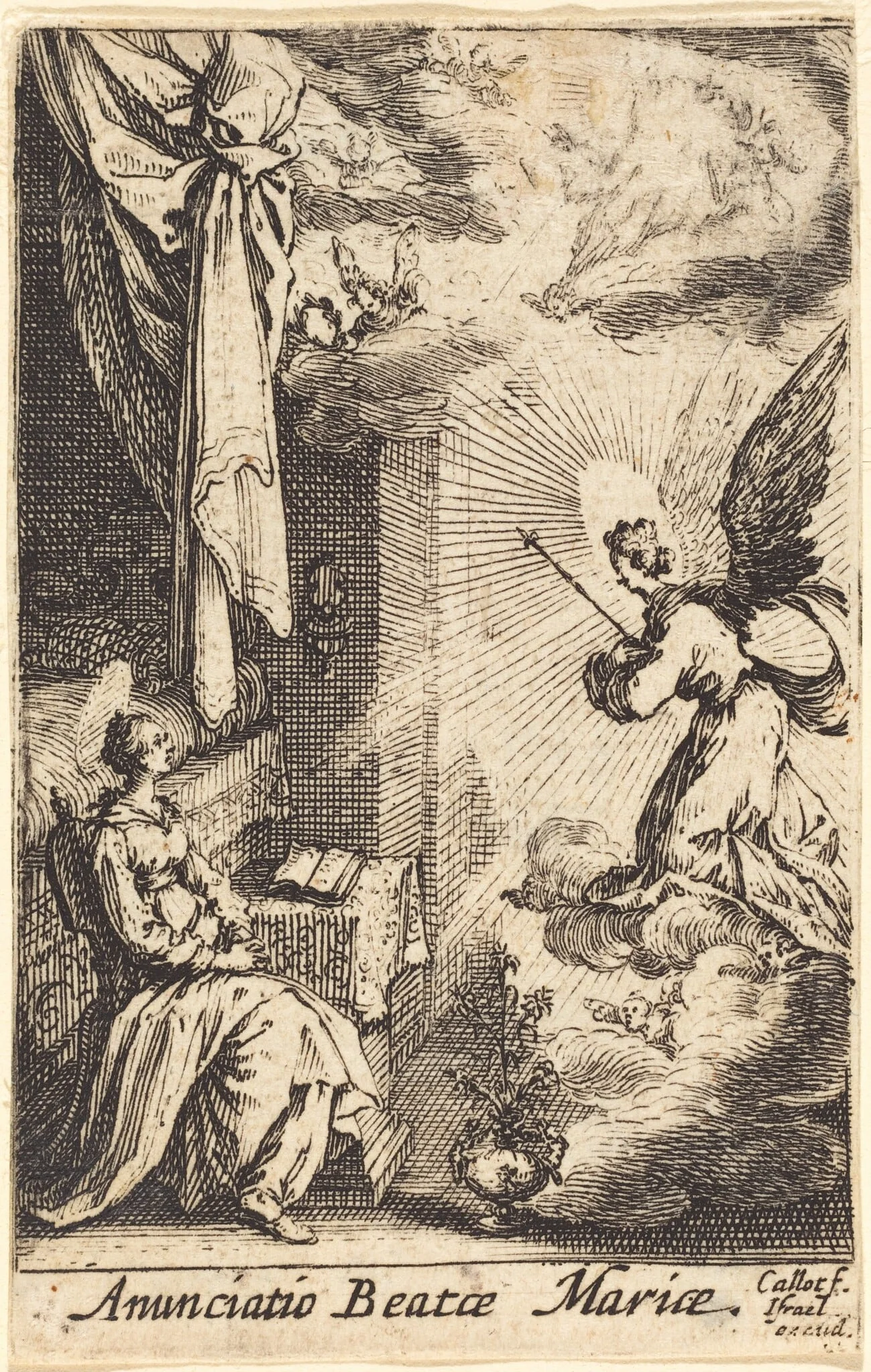The Annunciation, detail