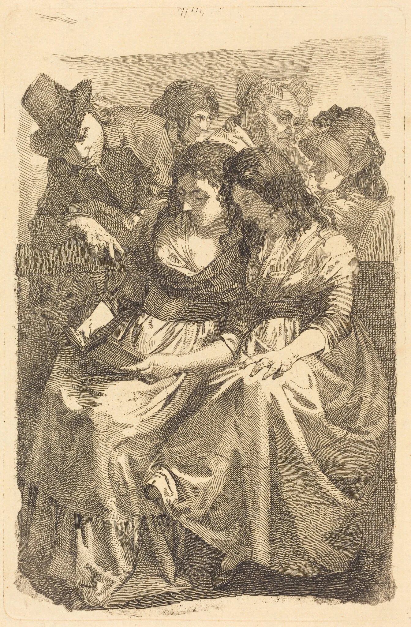 Schadow and His Family, detail