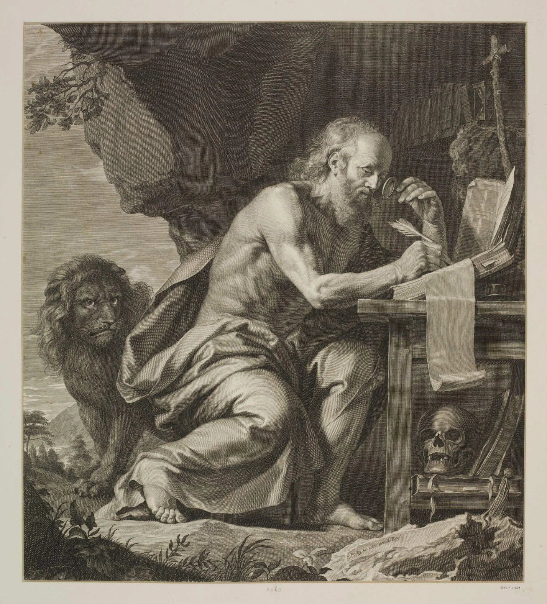 St. Jerome, detail