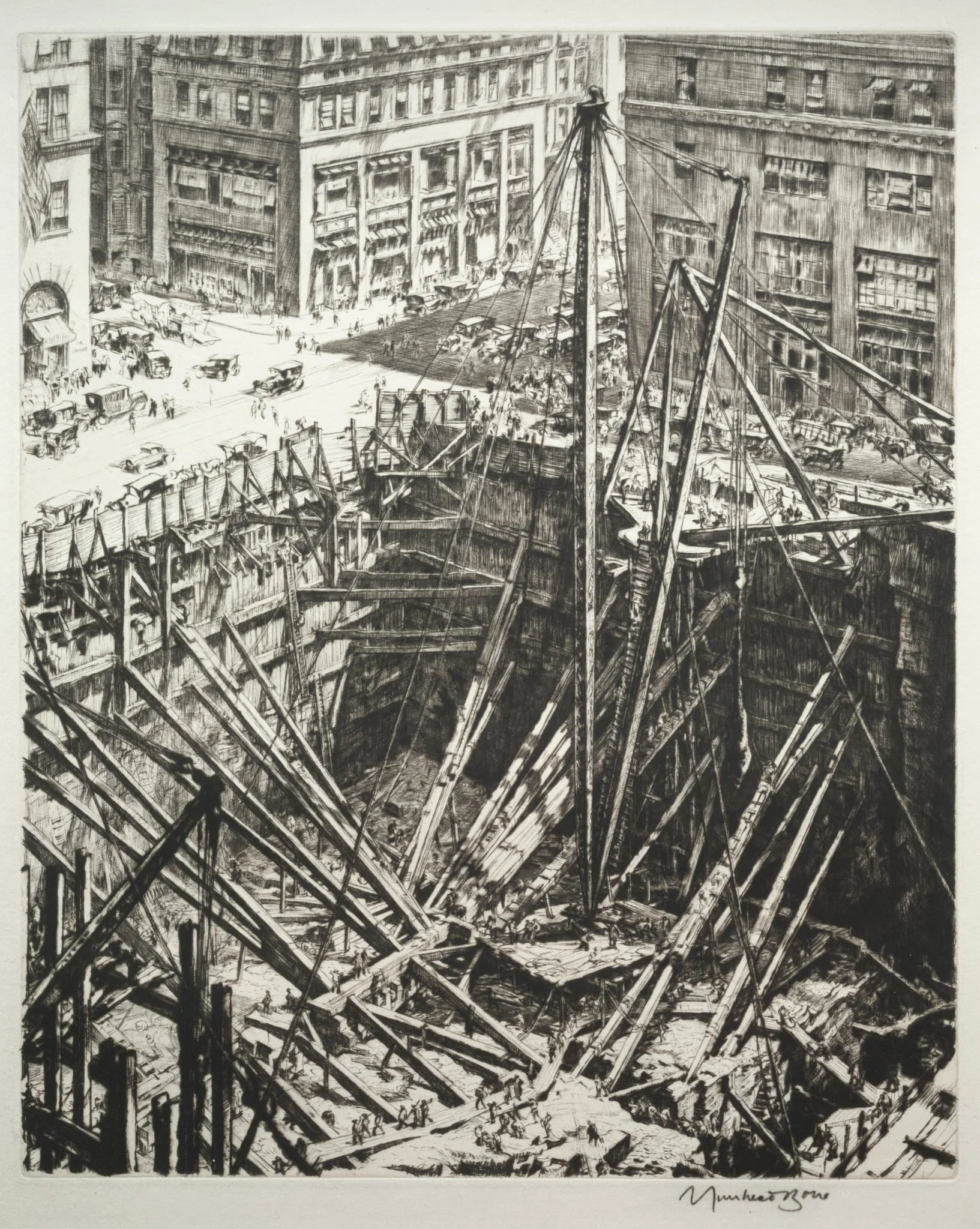 Manhattan Excavation, detail