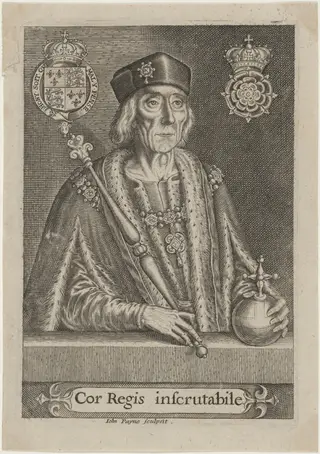 King Henry VII, by John Payne, ink, 1627