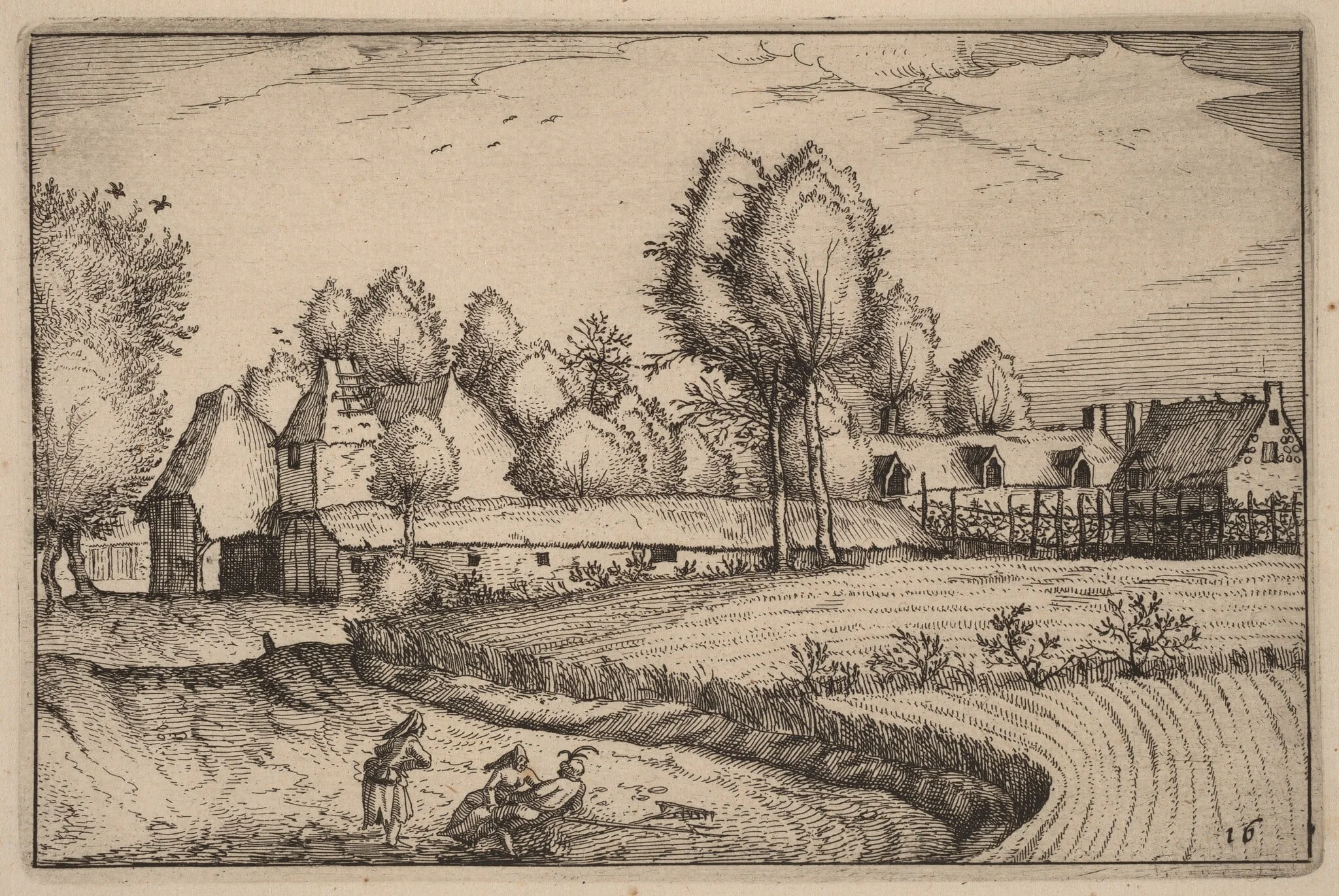 Road along a Field, detail
