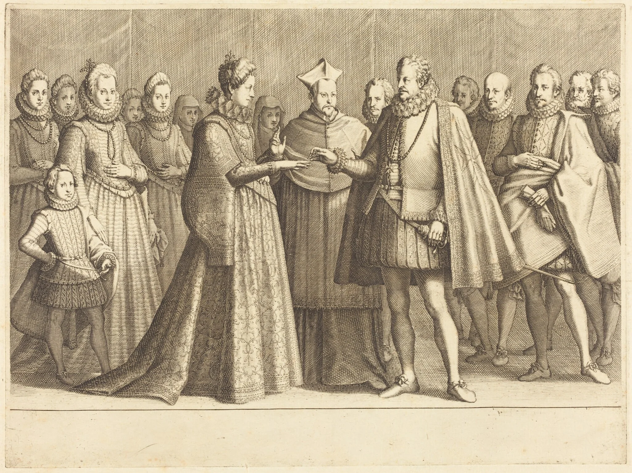 The Marriage of Ferdinando and Christine of Lorraine, detail