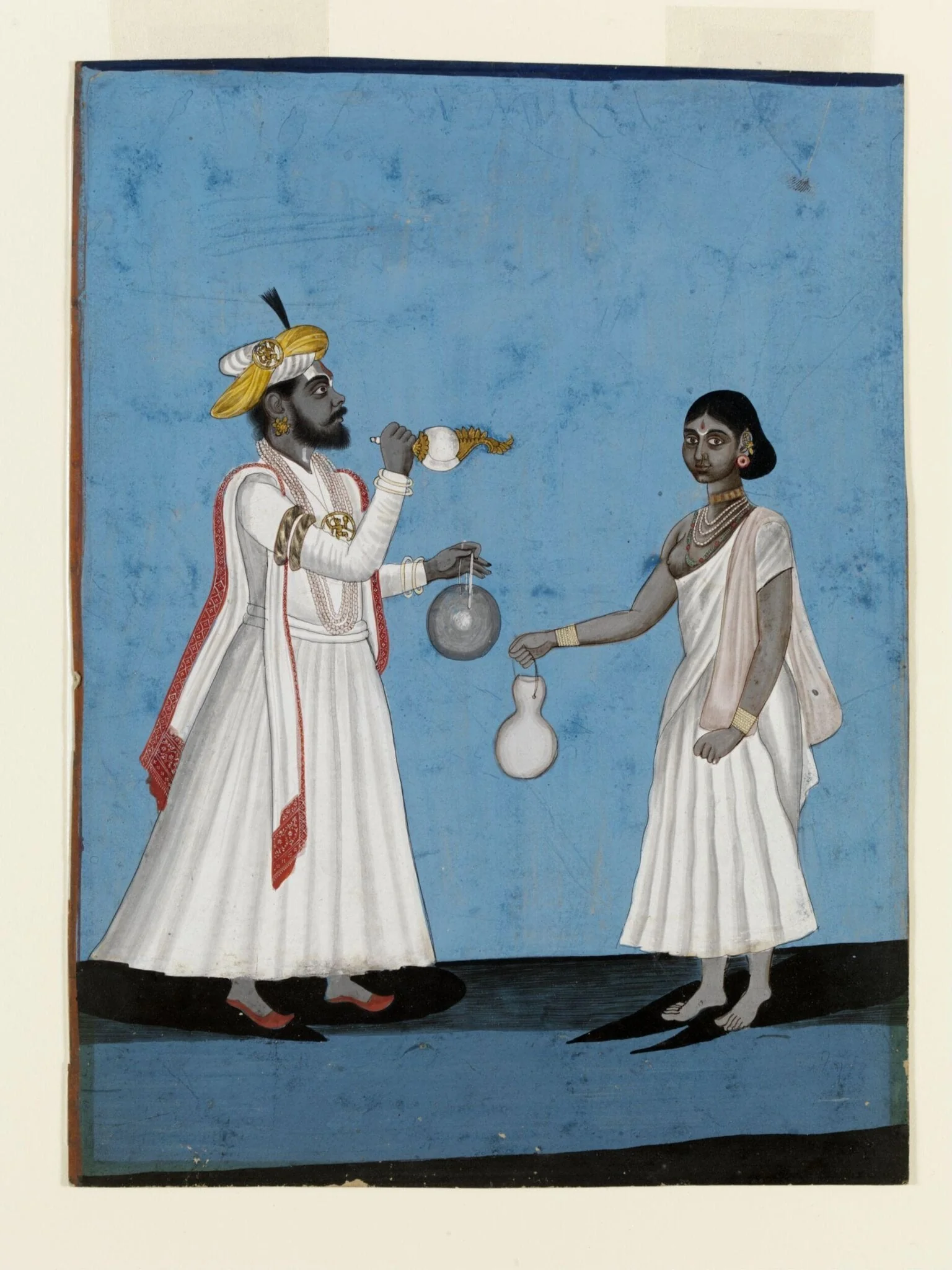 A man and woman, detail