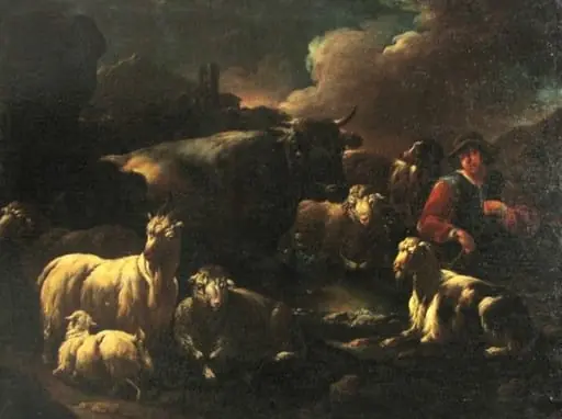 Peisaj cu vite, by Cajetan Roos