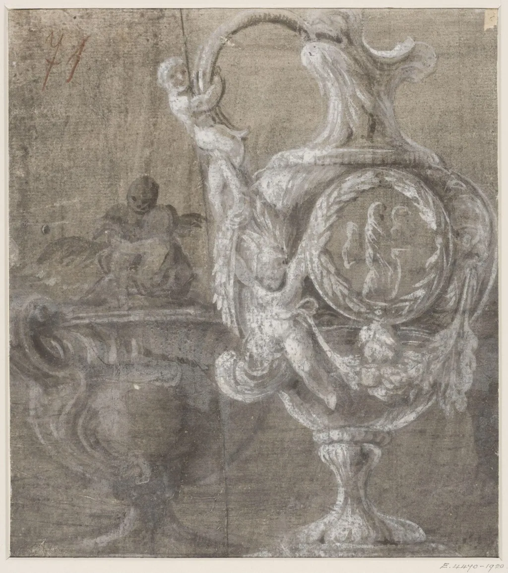 Design for a ewer and a vase, by Caldara