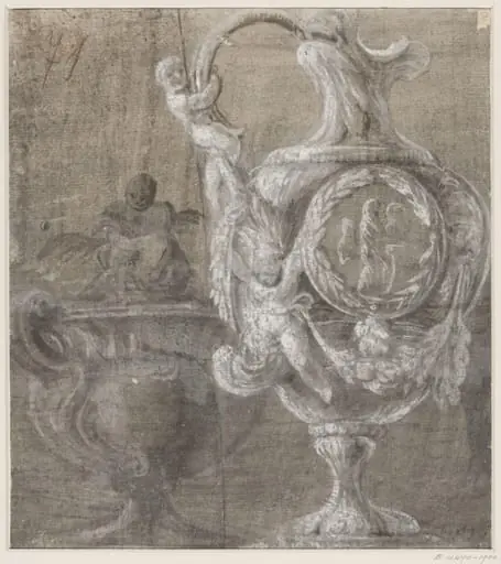 Design for a ewer and a vase, by Caldara