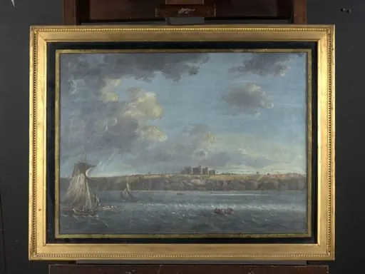 Highcliffe Castle, Dorset (High Cliff, Hampshire), from the Sea, by Callander