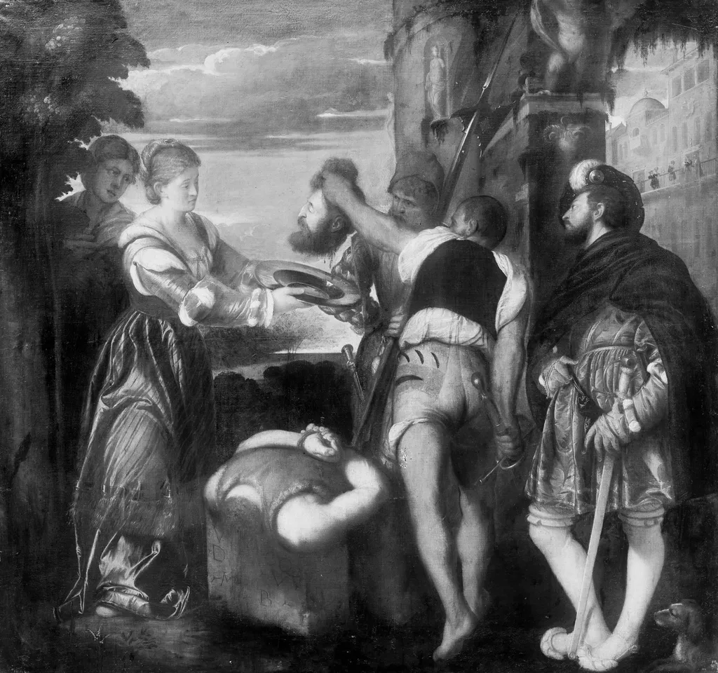 Beheading of John the Baptist, by Callisto Piazza, paint, 1525