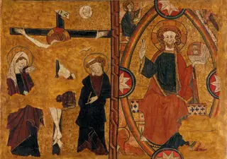 Calvary and Christ in Majesty