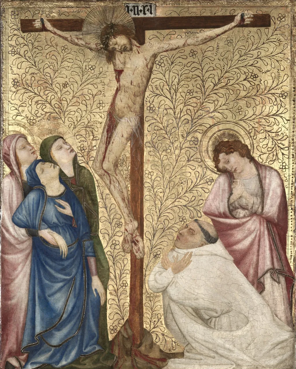 Calvary with a Carthusian Monk