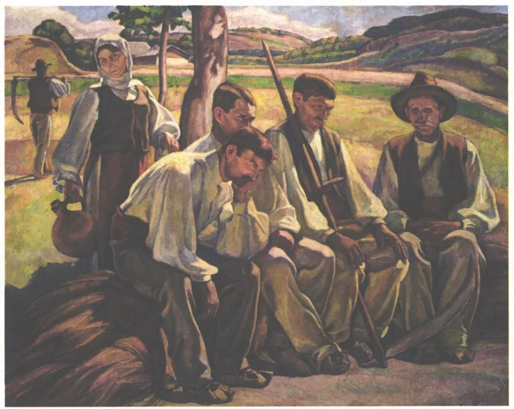 Cosași odihnindu-se, by Camil Ressu, unspecified, 1925