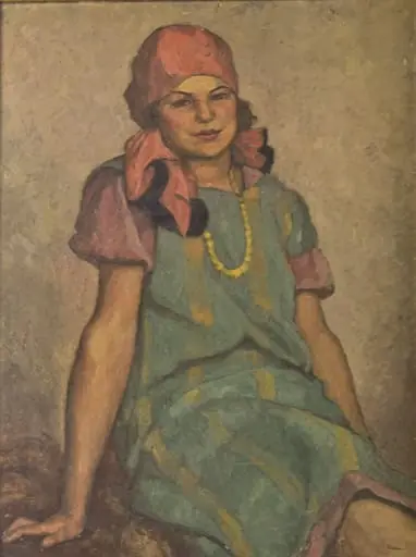 Fetiță cu basma, by Camil Ressu